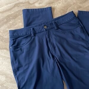 Men’s Lululemon Dark Blue Navy Dress Pants ABC classic fit 5 pocket